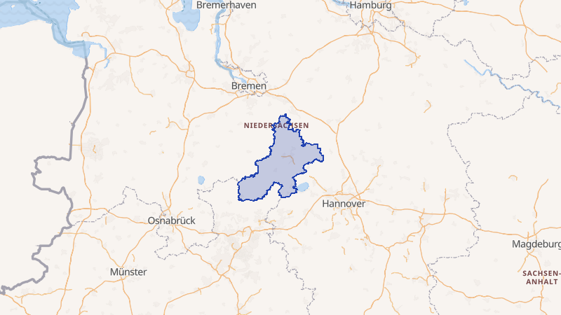 Karte von Nienburg (Weser)