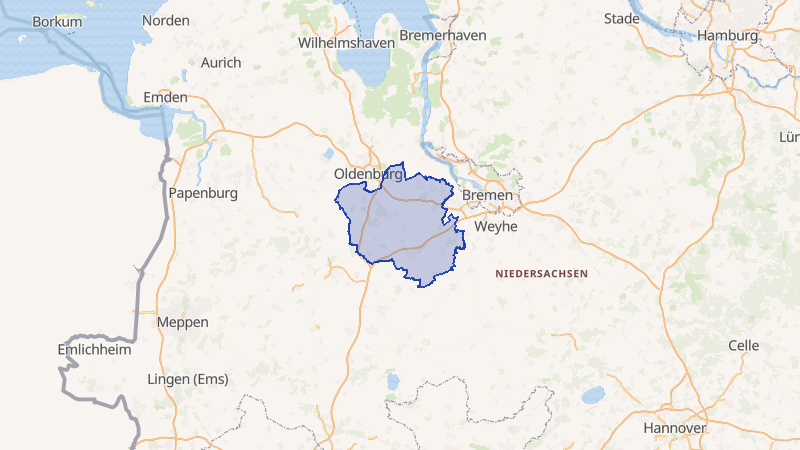 Karte von Oldenburg