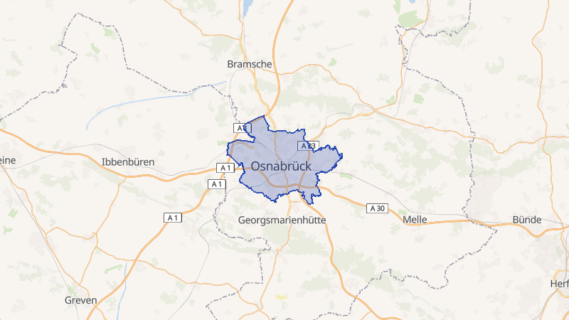 Karte von Osnabrück