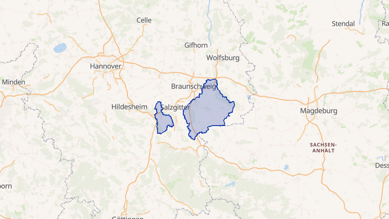 Karte von Wolfenbüttel