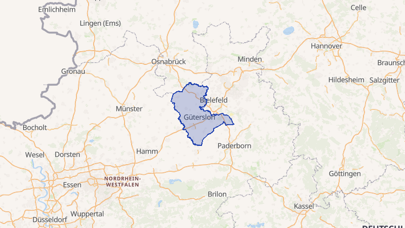 Karte von Gütersloh