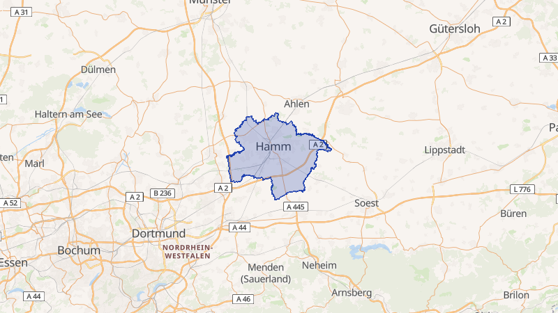 Karte von Hamm