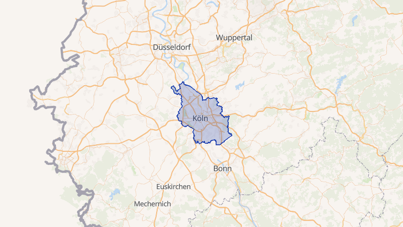 Karte von Köln