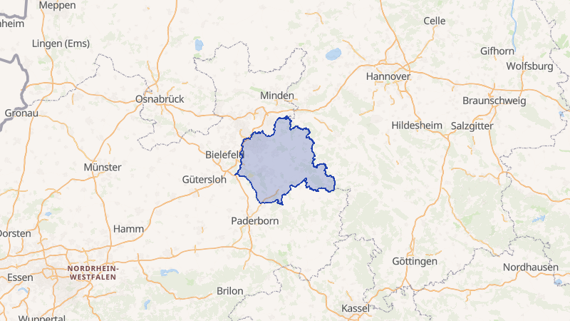 Karte von Lippe