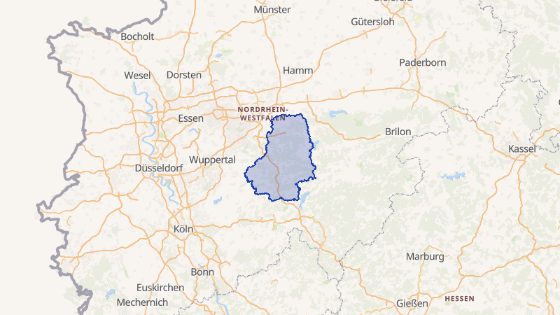 Karte von Märkischer Kreis