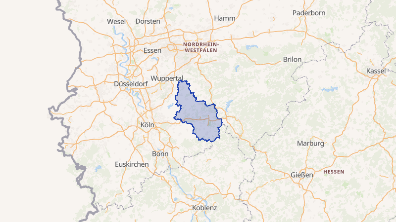 Karte von Oberbergischer Kreis