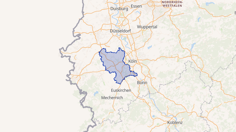 Karte von Rhein-Erft-Kreis