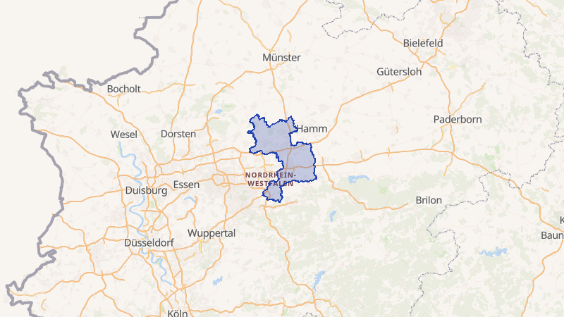 Karte von Unna