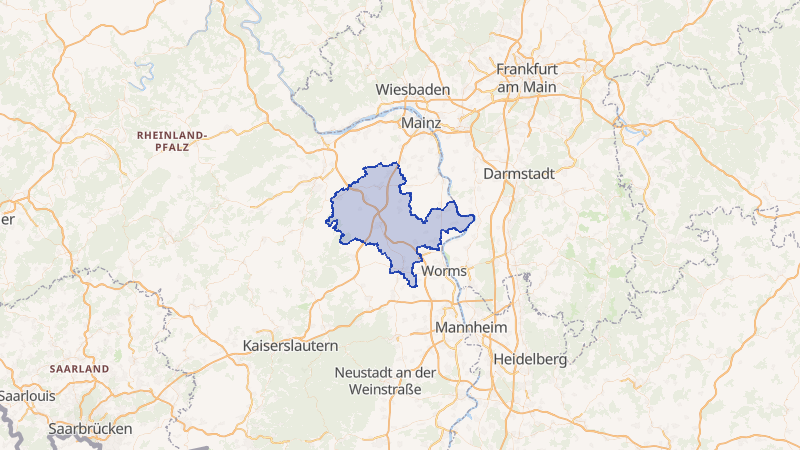 Karte von Alzey-Worms