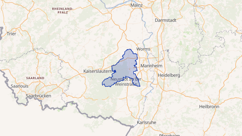 Karte von Bad Dürkheim