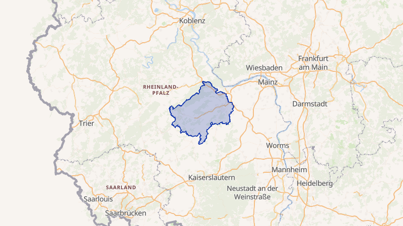 Karte von Bad Kreuznach