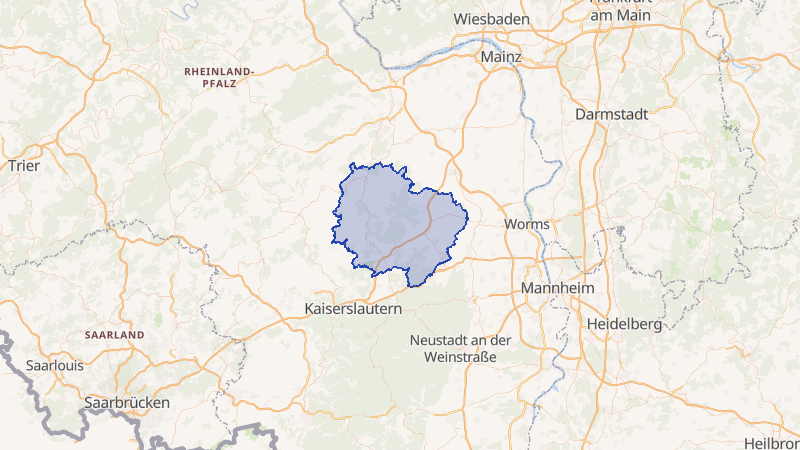 Karte von Donnersbergkreis