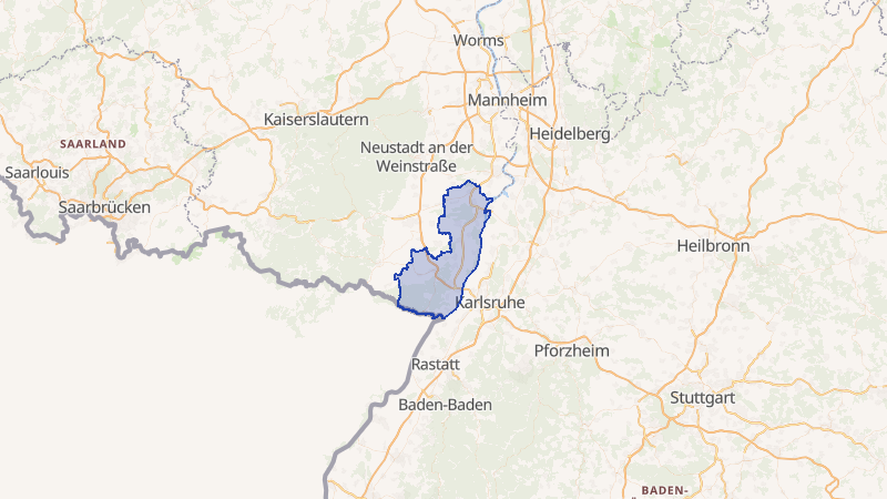 Karte von Germersheim