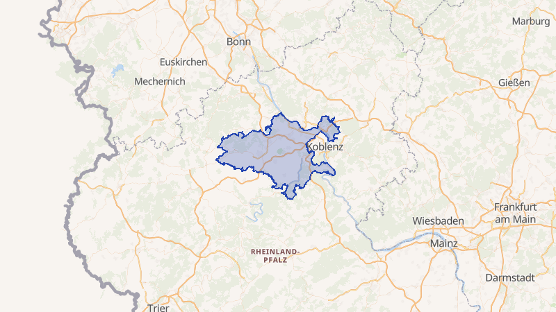 Karte von Mayen-Koblenz