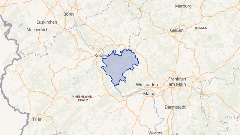 Karte von Rhein-Lahn-Kreis