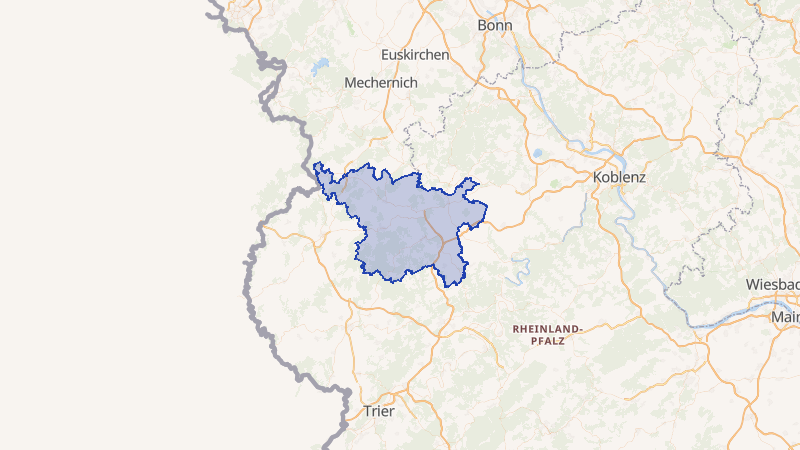 Karte von Vulkaneifel