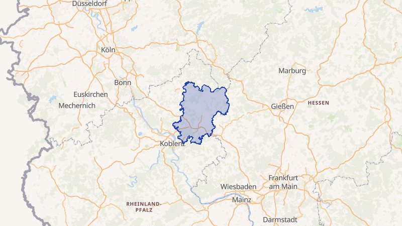 Karte von Westerwaldkreis