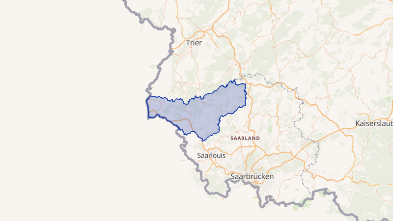 Karte von Merzig-Wadern