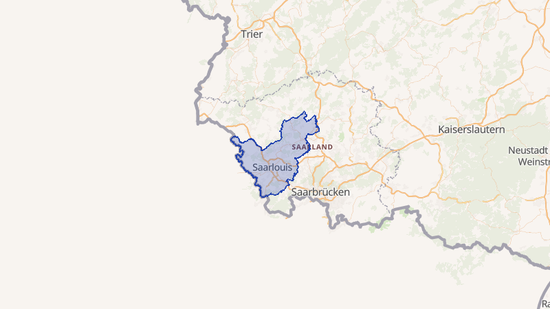 Karte von Saarlouis