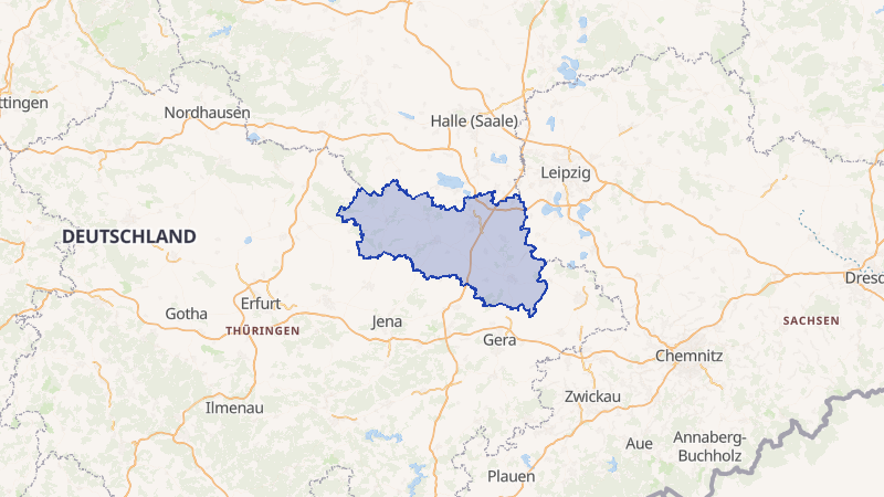 Karte von Burgenlandkreis