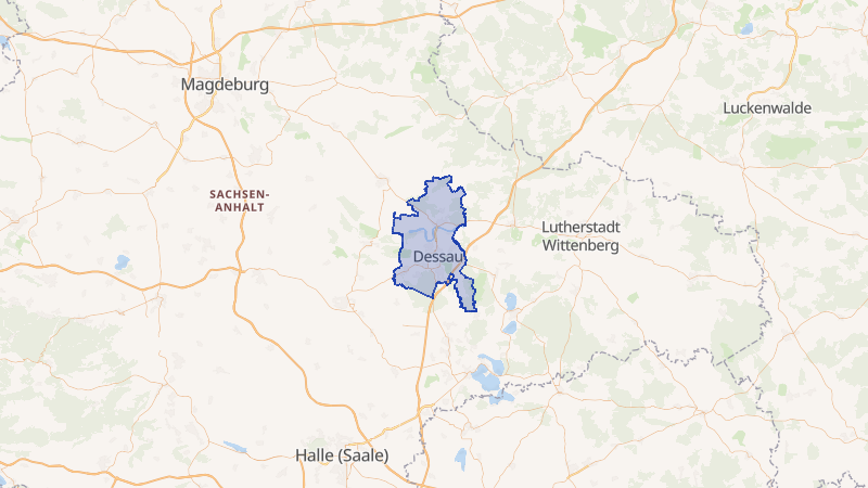 Karte von Dessau-Roßlau