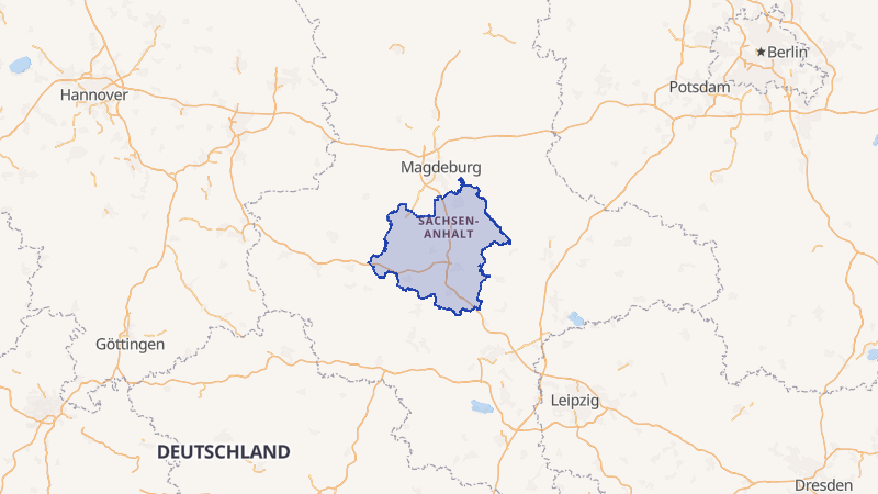 Karte von Salzlandkreis