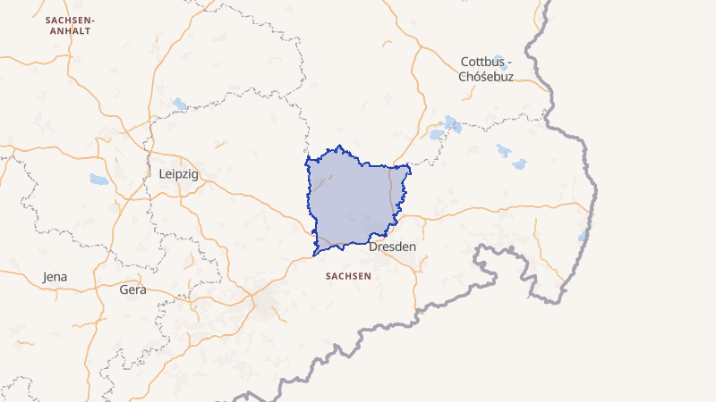 Karte von Meißen