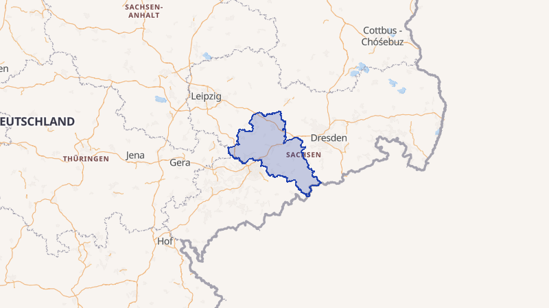 Karte von Mittelsachsen