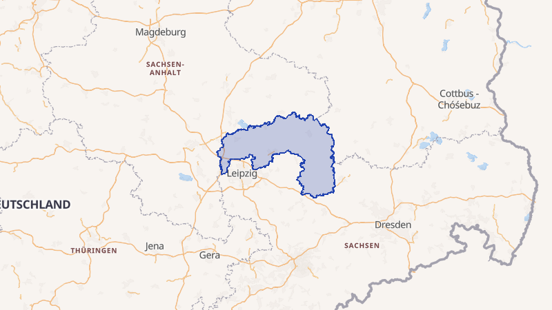 Karte von Nordsachsen