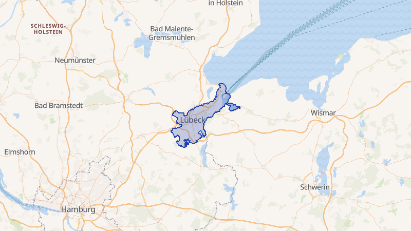 Karte von Lübeck