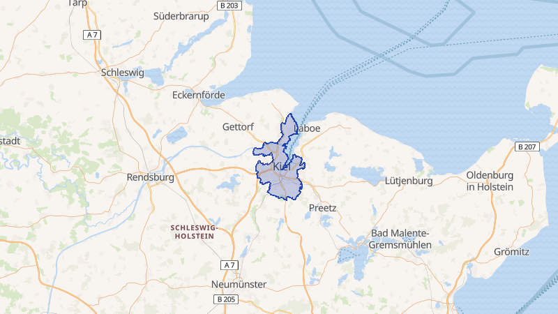 Karte von Kiel