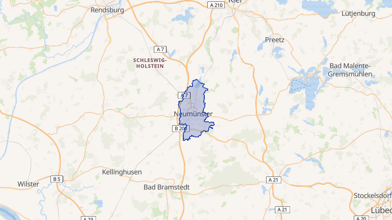 Karte von Neumünster