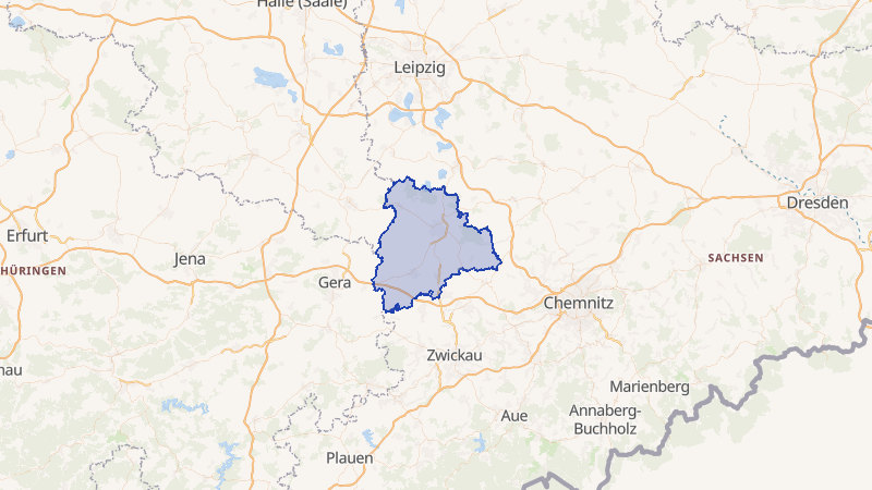 Karte von Altenburger Land