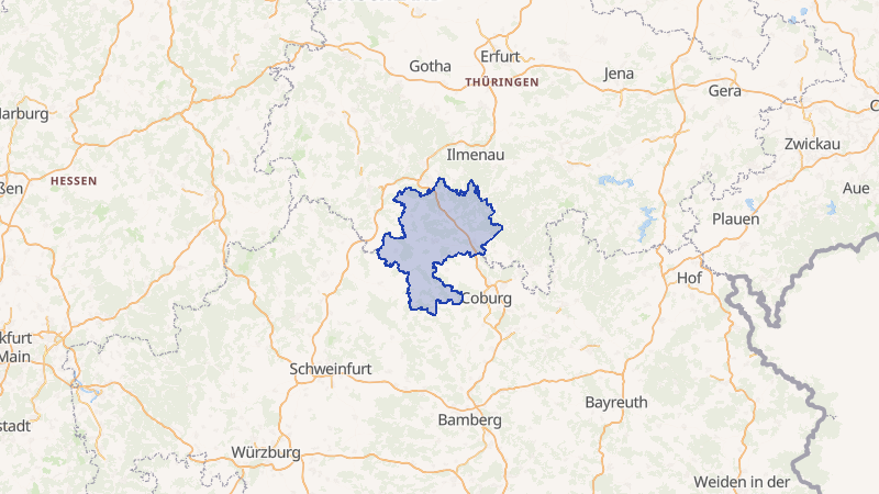 Karte von Hildburghausen