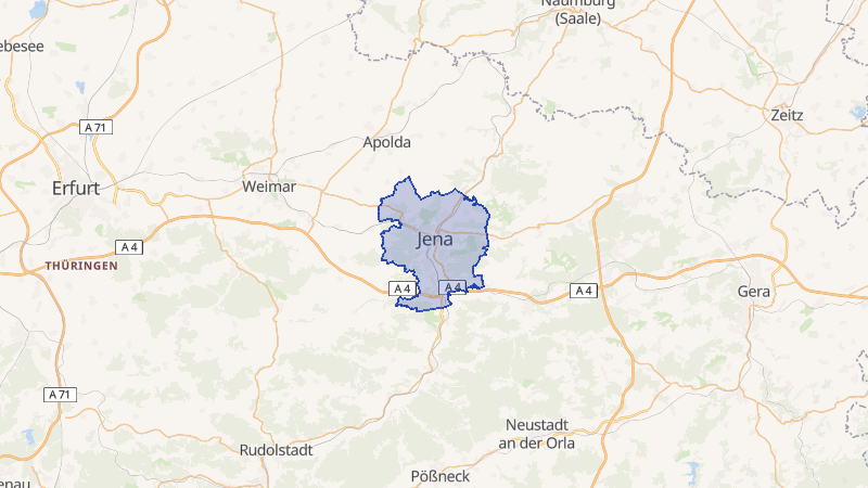 Karte von Jena