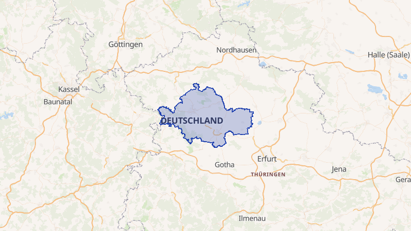 Karte von Unstrut-Hainich-Kreis