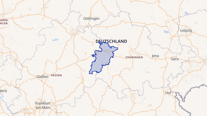 Karte von Wartburgkreis