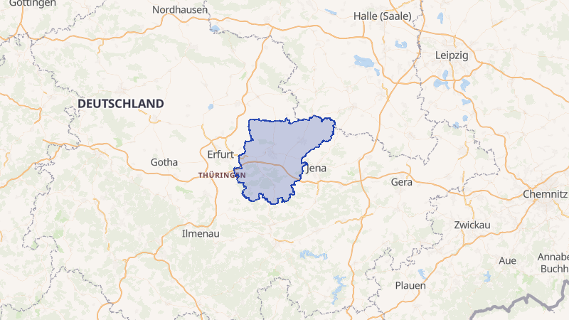 Karte von Weimarer Land