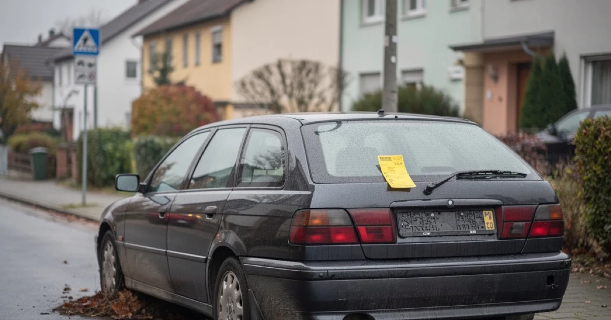 Auto abgemeldet: Wie lange darf es auf der Straße stehen?