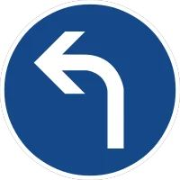 Vorgeschriebene Fahrtrichtung