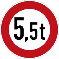 Verkehrszeichen 262-5