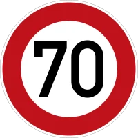 Verkehrszeichen 274-70