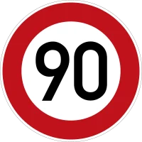 Verkehrszeichen 274-90