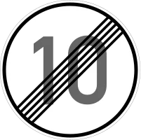 Verkehrszeichen 278-10