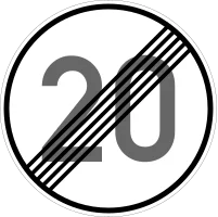 Verkehrszeichen 278-20