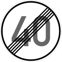 Verkehrszeichen 278-40