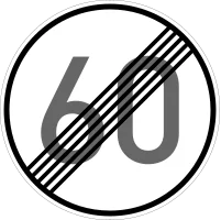 Verkehrszeichen 278-60