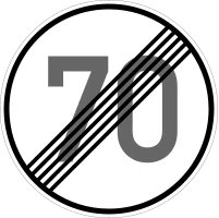 Verkehrszeichen 278-70