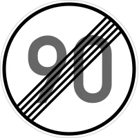 Verkehrszeichen 278-90